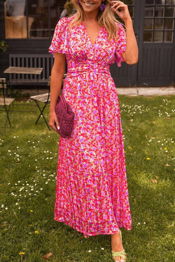 Eva – Chic V-Neck Maxi Dress