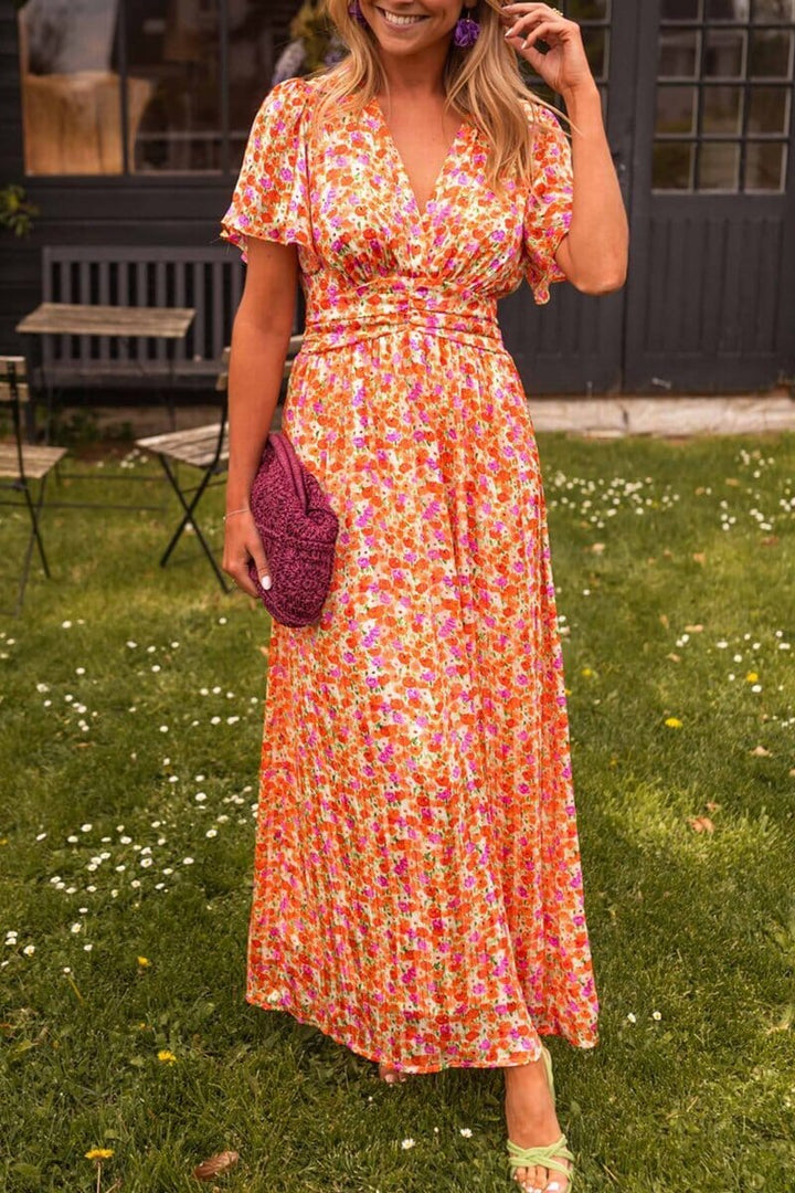 Eva – Chic V-Neck Maxi Dress