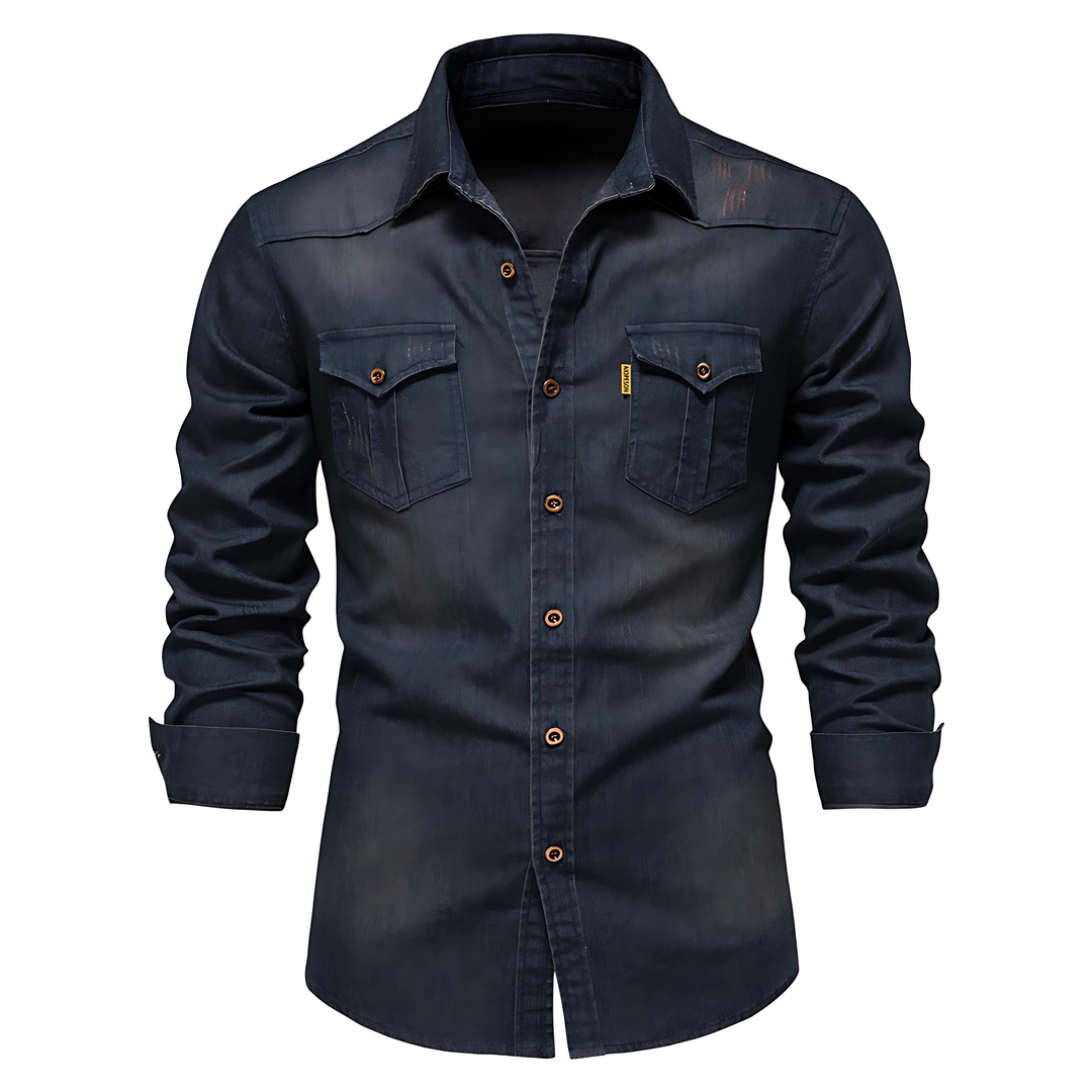 FlexiFit Katoenen Denim Shirt