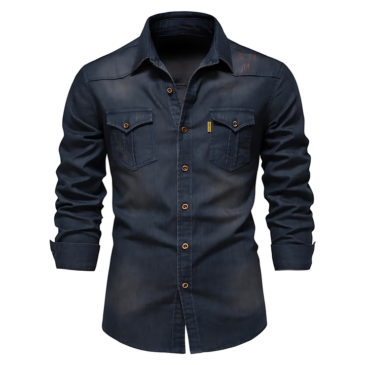 FlexiFit Katoenen Denim Shirt