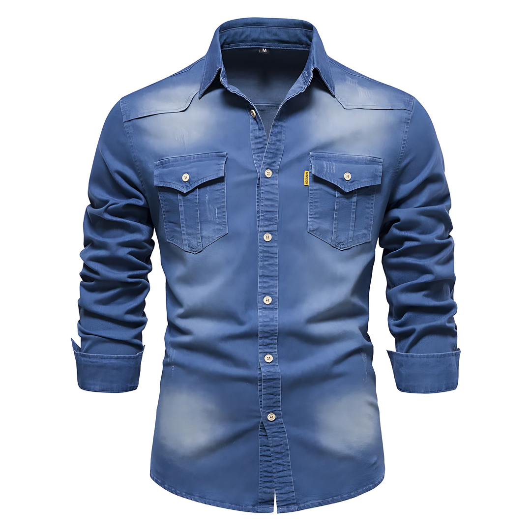 FlexiFit Katoenen Denim Shirt