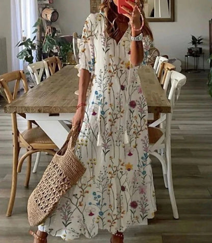 Michaela - Bohemian Tummy-Enhancing Dress