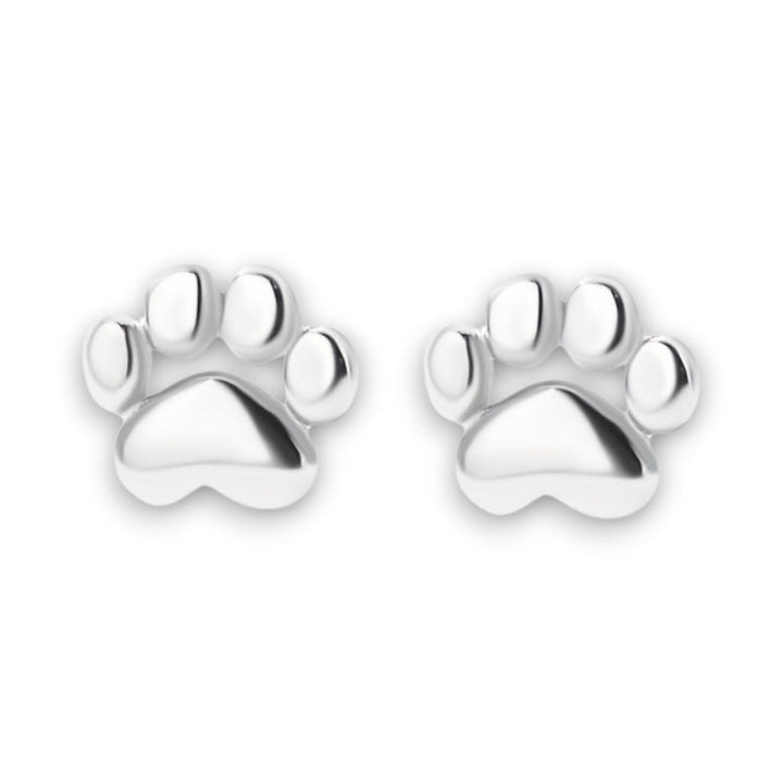 Paw Stud Earrings in Sterling Silver Bente I Rosendal